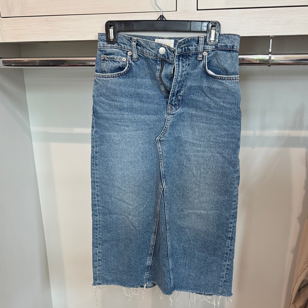 Rails Midi denim Skirt